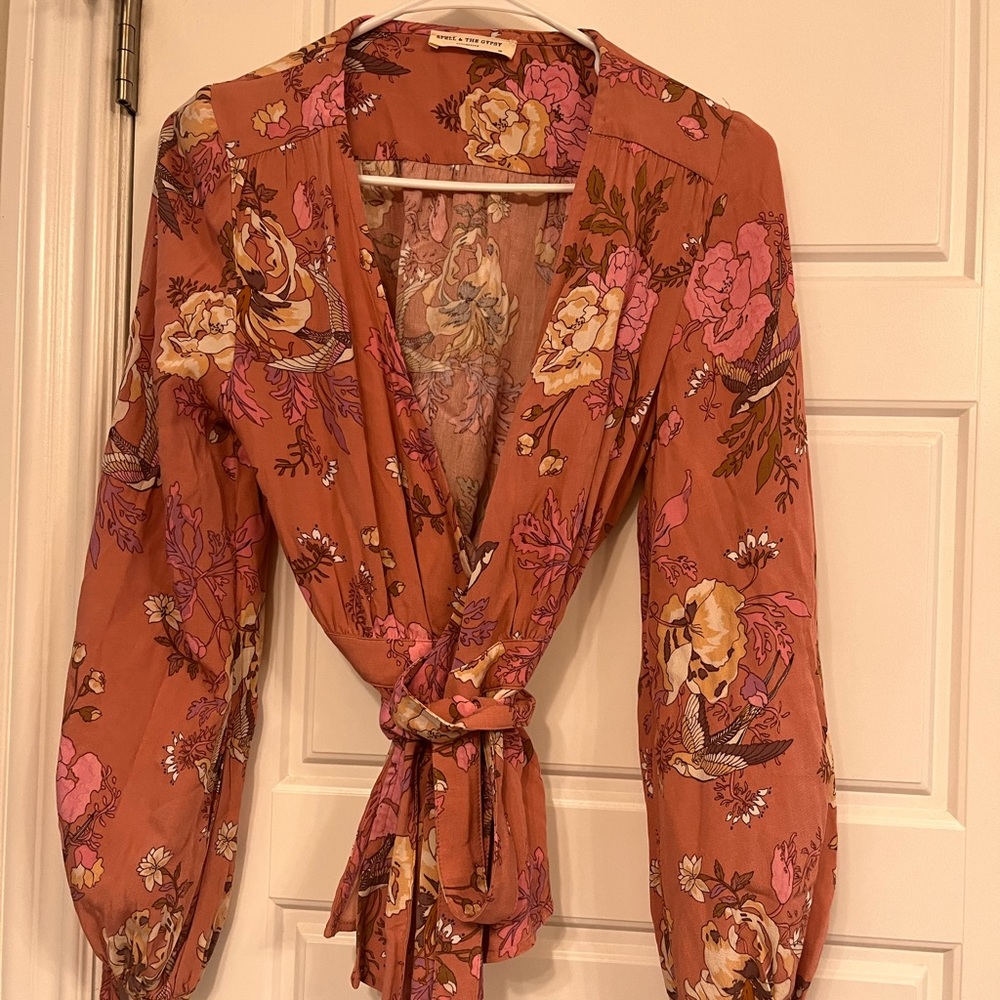 Spell wrap blouse